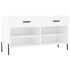 Banco zapatero madera de ingeniería blanco 102x35x55