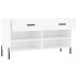 Banco zapatero madera de ingeniería blanco 102x35x55