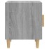 Mesitas de noche 2 uds madera contrachapada gris