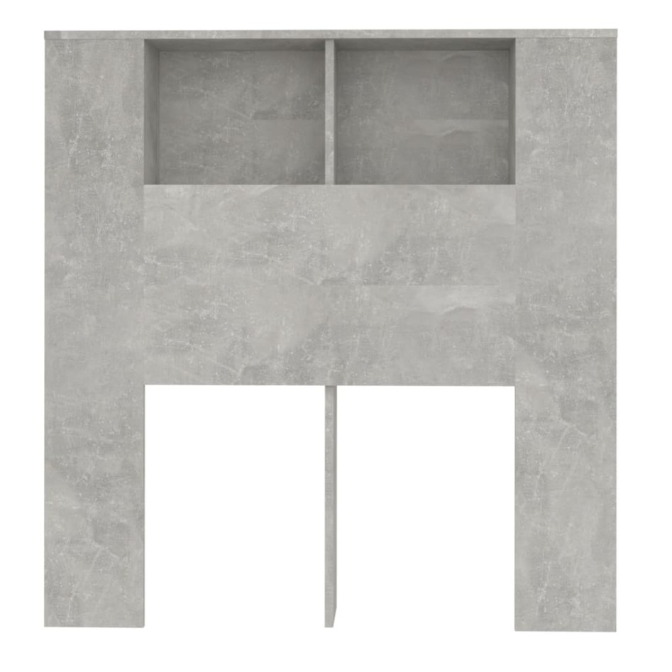 Mueble cabecero gris hormigón 100x18,5x104,5