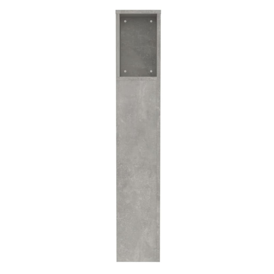 Mueble cabecero gris hormigón 100x18,5x104,5