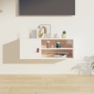 Armario de pared de madera maciza de pino blanco 80x30x30 cm