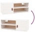 Armario de pared de madera maciza de pino blanco 80x30x30