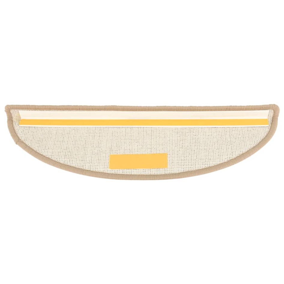 Alfombras de peldaños de escalera 15 uds marrón 56x17x3