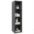 Mueble TV pared madera contrachapada gris 37x37x142,5