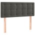 Cabecero con LED de terciopelo gris oscuro 100x5x78/88