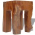 Taburete de madera maciza de