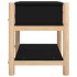 Mesitas de noche 2 uds madera contrachapada negro 42x38x45