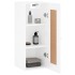 Armario de pared madera ingeniería blanco brillo 34,5x34x90