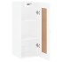 Armario de pared madera ingeniería blanco brillo 34,5x34x90