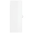 Armario de pared madera ingeniería blanco brillo 34,5x34x90