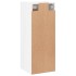 Armario de pared madera ingeniería blanco brillo 34,5x34x90