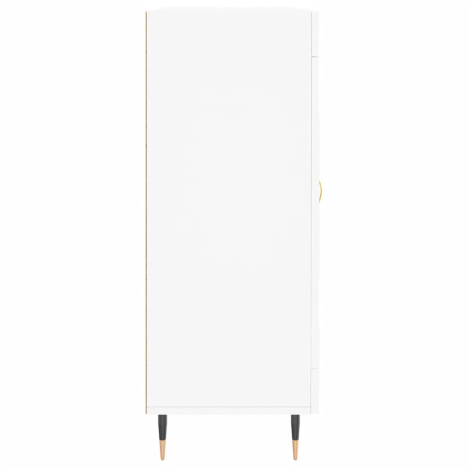 Aparador de madera de ingeniería blanco 69,5x34x90