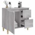 Armario de baño madera contrachapada gris Sonoma 65x33x60