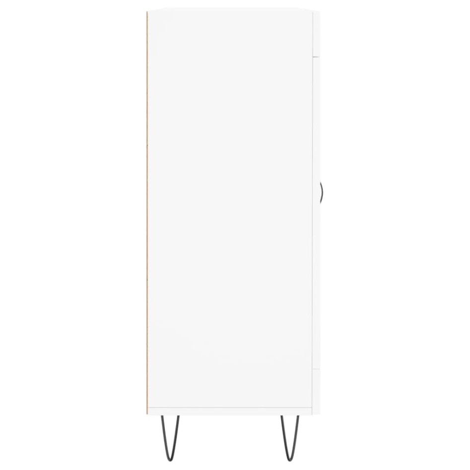 Aparador de madera de ingeniería blanco 69,5x34x90