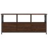Mueble TV hierro madera contrachapada roble marrón 102x33x45