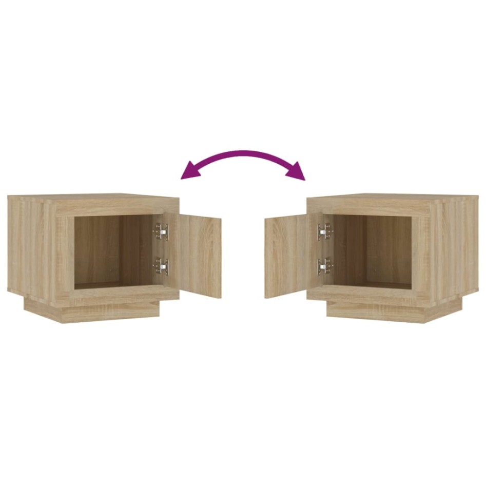 Mesa de centro madera de ingeniería roble Sonoma 51x50x45