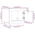 Mesa de centro madera de ingeniería roble Sonoma 51x50x45