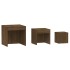 Mesas apilables 3 pzas madera contrachapada color roble