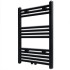 Radiador toallero de baño recto negro 500 x 764