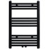Radiador toallero de baño recto negro 500 x 764