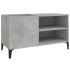 Mueble discos madera contrachapada gris hormigón 84,5x38x48
