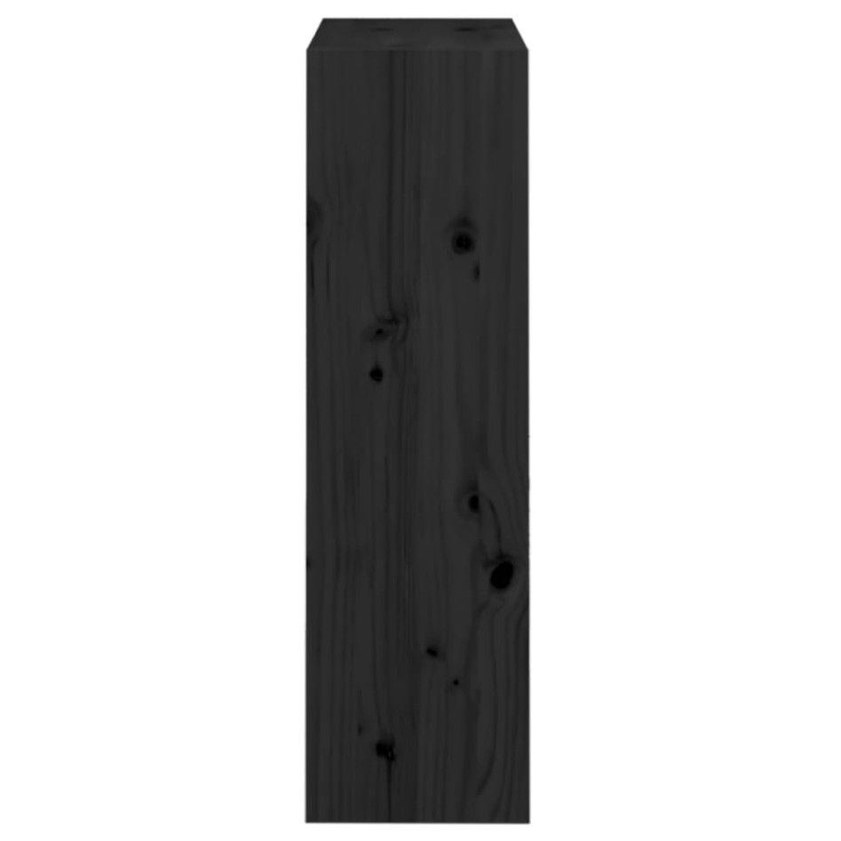 Estantería/divisor de espacios madera pino negro 60x30x103,5