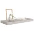 Estantes flotantes pared 4 uds MDF gris hormigón 60x23,5x3,8