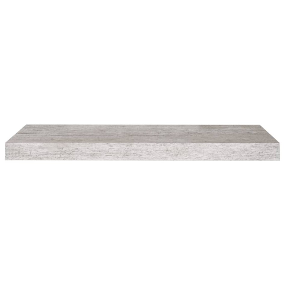 Estantes flotantes pared 4 uds MDF gris hormigón 60x23,5x3,8