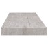 Estantes flotantes pared 4 uds MDF gris hormigón 60x23,5x3,8
