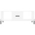 Mesa de centro madera contrachapada blanco 102x50x40