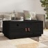 Mesa de centro de madera maciza de pino negro 80x50x35