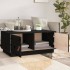 Mesa de centro de madera maciza de pino negro 80x50x35