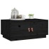 Mesa de centro de madera maciza de pino negro 80x50x35