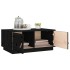 Mesa de centro de madera maciza de pino negro 80x50x35