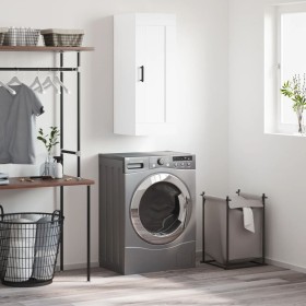 Armario de pared madera de ingeniería blanco 34,5x34x90