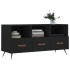 Mueble de TV madera de ingeniería negro 102x36x50