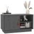 Mueble de TV de madera maciza de pino gris 70x34x40