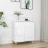Aparador y patas madera contrachapada blanco brillo 60x35x70