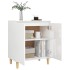 Aparador y patas madera contrachapada blanco brillo 60x35x70