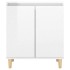 Aparador y patas madera contrachapada blanco brillo 60x35x70