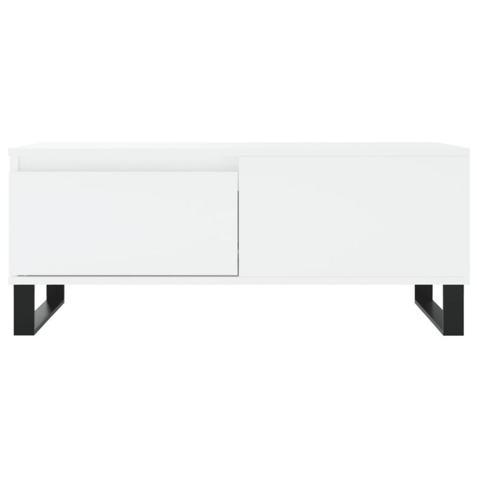 Mesa de centro madera contrachapada blanco 90x50x36,5
