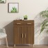 Aparador madera contrachapada marrón roble 69,5x34x89