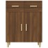 Aparador madera contrachapada marrón roble 69,5x34x89