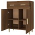 Aparador madera contrachapada marrón roble 69,5x34x89