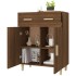 Aparador madera contrachapada marrón roble 69,5x34x89