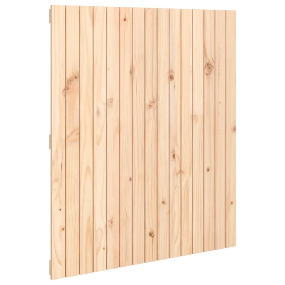 Cabecero de cama de pared madera maciza de pino 95,5x3x110