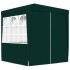 Carpa profesional para fiestas con paredes verde 90 g/m² 2x2