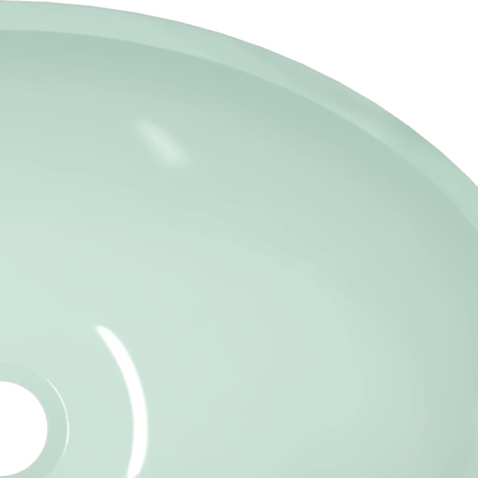 Lavabo de vidrio blanco 50x37x14