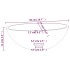 Lavabo de vidrio blanco 50x37x14